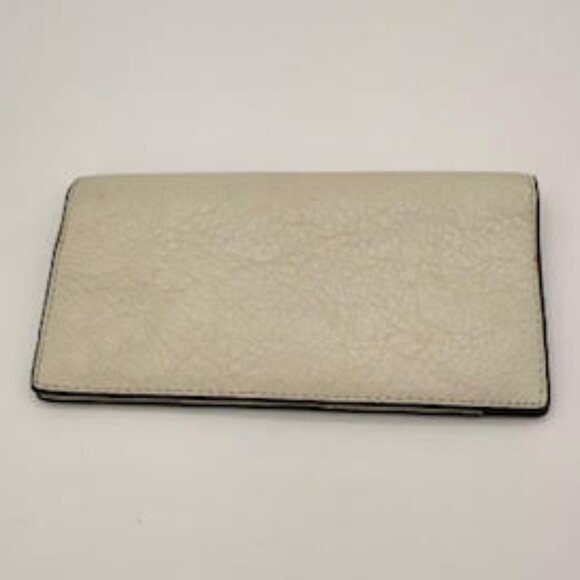 Coach Ivory Pebbled Leather Slim Wallet Unisex - Picture 3 of 7